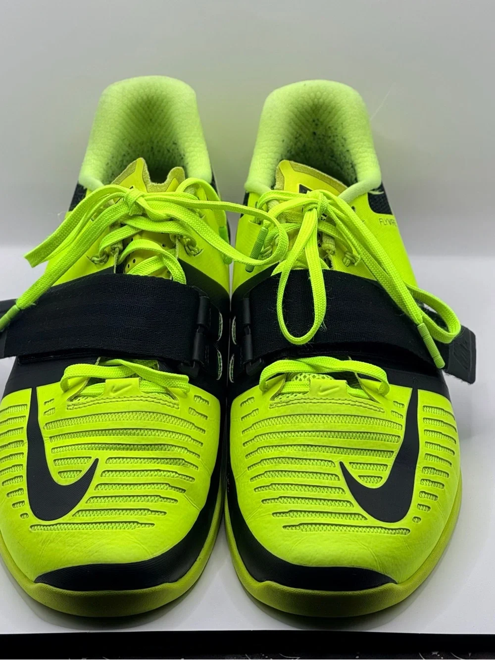 Nike Romaleos 3 weightlifting shoes in Volt/Black